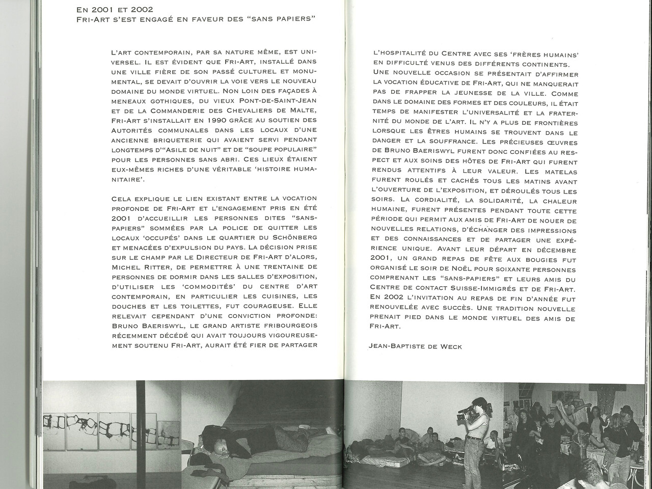 Centre d'Art Contemporain Fri-Art Kunsthalle 2001-2002 image