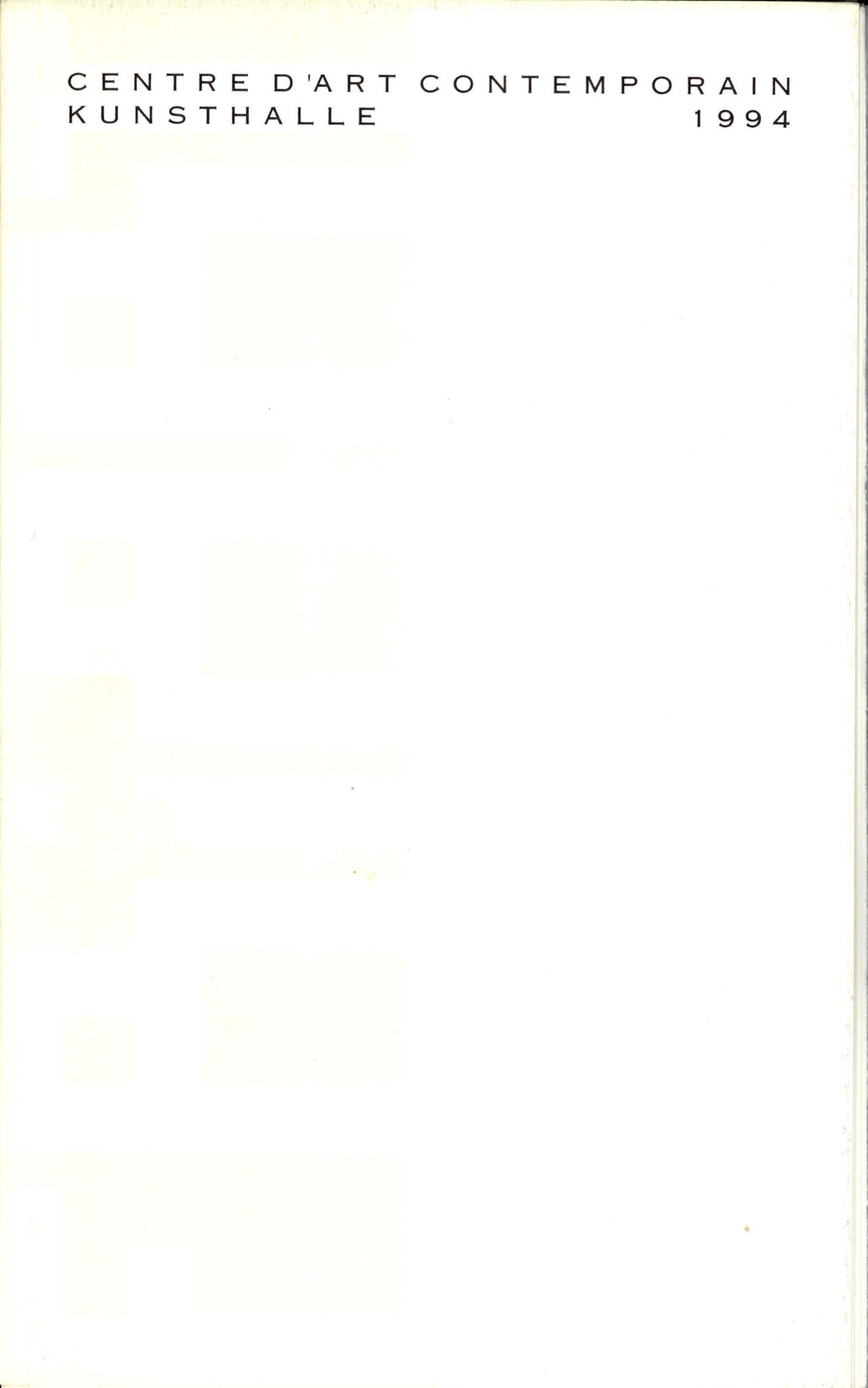 Fri-Art Centre d'Art Contemporain Kunsthalle 1994 image