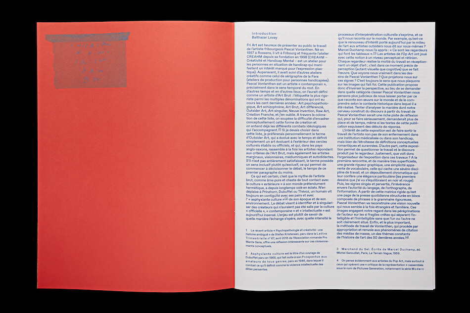 Pascal Vonlanthen, &eacute;dition de t&ecirc;te image