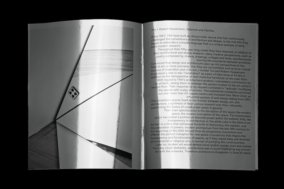 Trix & Robert Haussmann, Livre miroir image